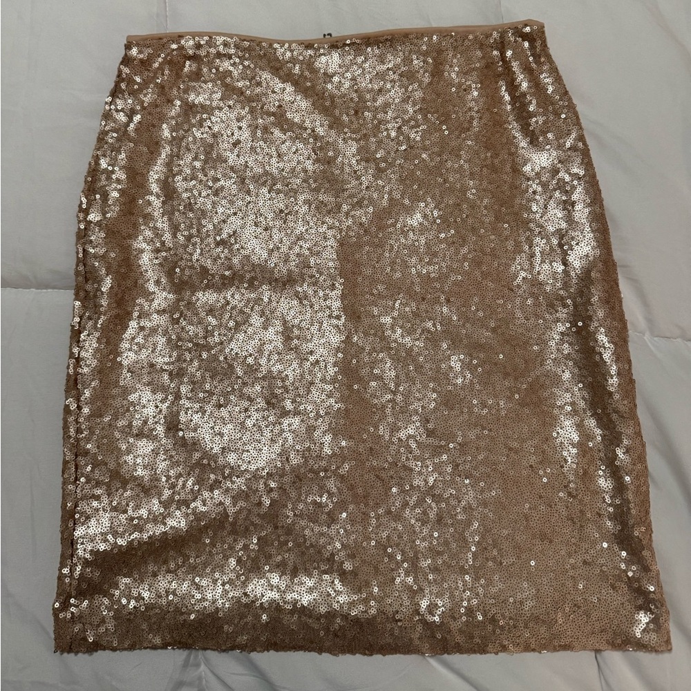 Lulu's Pink Champagne sequin skirt